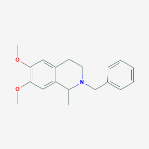 molecular formula C11H11NO2 B216899 1-Methyl-2-benzyl-6,7-dimethoxy-1,2,3,4-tetrahydroisoquinoline CAS No. 19902-16-0