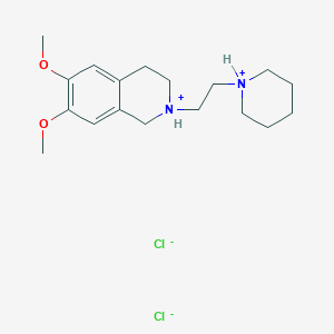 molecular formula C18H30Cl2N2O2 B216907 1,2,3,4-Tetrahydro-6,7-dimethoxy-2-(2-piperidinoethyl)isoquinoline dihydrochloride CAS No. 102395-78-8