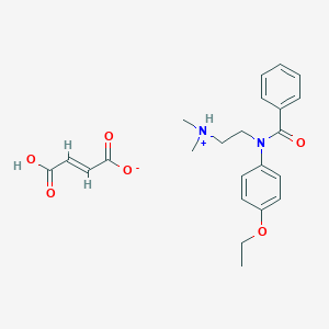 molecular formula C23H28N2O6 B216914 N-(2-(Dimethylamino)ethyl)-p-benzophenetidide fumarate CAS No. 101035-05-6