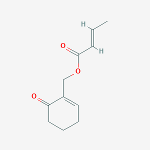 molecular formula C11H14O3 B216936 2-Butenoic acid, (6-oxo-1-cyclohexen-1-yl)methyl ester CAS No. 106281-45-2