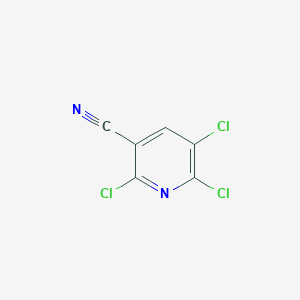 molecular formula C6HCl3N2 B021694 2,5,6-三氯烟腈 CAS No. 40381-92-8