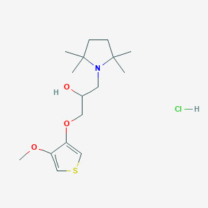 B021696 1-Pyrrolidineethanol, alpha-(((4-methoxy-3-thienyl)oxy)methyl)-2,2,5,5-tetramethyl-, hydrochloride CAS No. 109193-57-9
