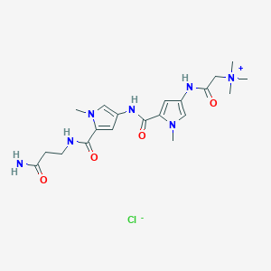 2-((5-(((5-(((3-Amino-3-oxopropyl)amino)carbonyl)-1-methyl-1H-pyrrol-3-yl)amino)carbonyl)-1-methyl-1H-pyrrol-3-yl)amino)-N,N,N-trimethyl-2-oxoethanaminium chloride