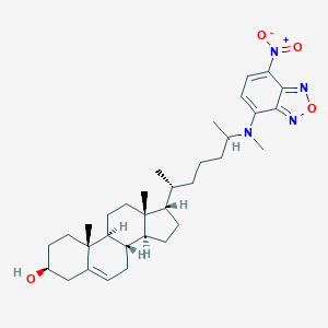molecular formula C6H12CaO12P2 B216993 (3S,8S,9S,10R,13R,14S,17S)-10,13-二甲基-17-[(2R)-6-[甲基-(4-硝基-2,1,3-苯并恶二唑-7-基)氨基]庚-2-基]-2,3,4,7,8,9,11,12,14,15,16,17-十二氢-1H-环戊[a]菲-3-醇 CAS No. 105539-27-3