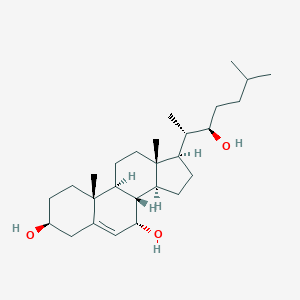 molecular formula C23H23ClN2O3S B217028 Cholest-5-ene-3,7,22-triol CAS No. 104786-66-5