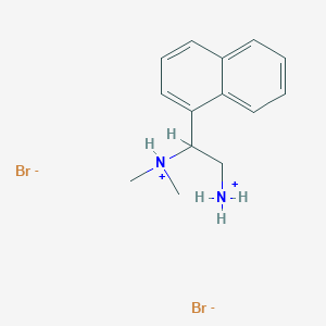 molecular formula C14H20Br2N2 B217030 1-NAPHTHALENEETHYLAMINE, beta-DIMETHYLAMINO-, DIHYDROBROMIDE CAS No. 101931-21-9