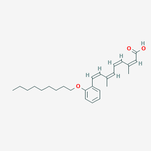 molecular formula C10H6BrI B217097 (2Z,4Z,6Z,8Z)-3,7-dimethyl-9-(2-nonoxyphenyl)nona-2,4,6,8-tetraenoic acid CAS No. 103009-91-2