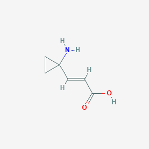 molecular formula C13H20Cl2N2O B217113 3-(1-Aminocyclopropyl)-2-propenoic acid CAS No. 103500-27-2