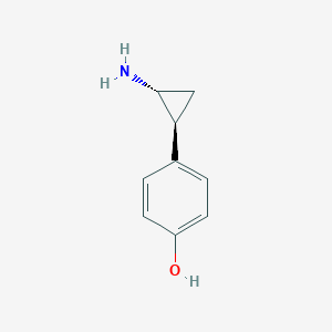 molecular formula C8H16O2 B217116 4-Hydroxytranylcypromine CAS No. 104777-77-7