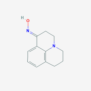 molecular formula C16H14N2O3 B217121 1H,5H-Benzo(ij)quinolizin-1-one, 2,3,6,7-tetrahydro-, oxime CAS No. 101077-37-6