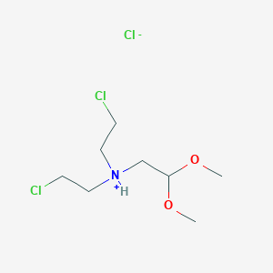 molecular formula C27H30F2N2O3 B217160 (Bis(2-chloroethyl)amino)acetaldehyde dimethyl acetal hydrochloride CAS No. 102585-25-1