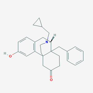 molecular formula C27H31NO2 B217179 Morphinan-6-one, 17-(cyclopropylmethyl)-3-hydroxy-14-(phenylmethyl)- CAS No. 109026-86-0