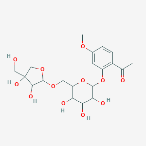 molecular formula C20H28O12 B217215 Apiopaeonoside CAS No. 100291-86-9
