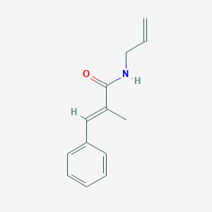 molecular formula C6H3(Cl)2CH2CH2Br B217228 N-Allyl-alpha-methylcinnamamide CAS No. 100908-61-0
