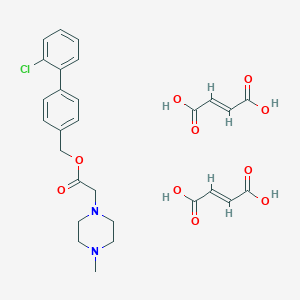 4-((4-Methyl-1-piperazinyl)acetoxymethyl)-2'-chlorobiphenyl dihydrogen maleate