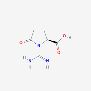 molecular formula C7H6N2O3 B217349 1-Amidino-2-pyrrolidone-5-carboxylic acid CAS No. 104125-37-3