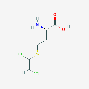 molecular formula C28H19FN4O8 B217376 S-(1,2-Dichlorovinyl)homocysteine CAS No. 102916-85-8