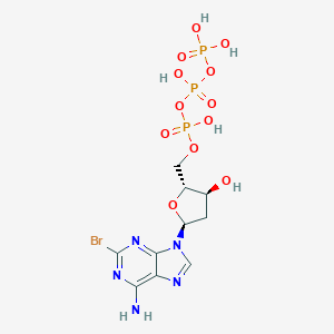 molecular formula C10H15BrN5O12P3 B217439 2-Bromo-2'-deoxyadenosine triphosphate CAS No. 106867-29-2