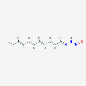 molecular formula C10H19NO4S B217443 N-[(E)-[(2E,4E,6E,8E)-Undeca-2,4,6,8-tetraenylidene]amino]nitrous amide CAS No. 105201-47-6