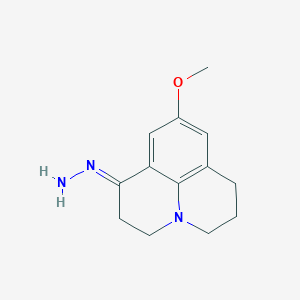 1H,5H-Benzo(ij)quinolizin-1-one, 2,3,6,7-tetrahydro-9-methoxy-, hydrazone