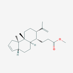 molecular formula C15H11BrO3 B217493 methyl 3-[(3aR,5aR,6S,7S,9aR,9bR)-9a,9b-dimethyl-7-prop-1-en-2-yl-3a,4,5,5a,6,7,8,9-octahydro-1H-cyclopenta[a]naphthalen-6-yl]propanoate CAS No. 102848-63-5