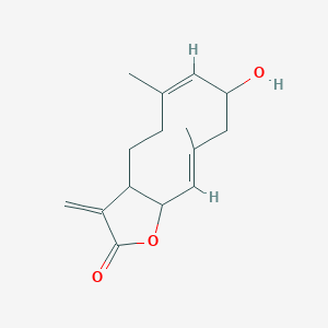 (6Z,10E)-8-hydroxy-6,10-dimethyl-3-methylidene-3a,4,5,8,9,11a-hexahydrocyclodeca[b]furan-2-one