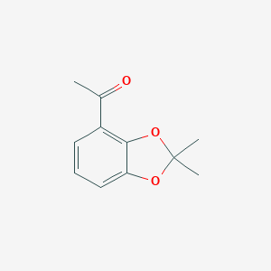 molecular formula C11H12O3 B021753 1-(2,2-dimethyl-2H-1,3-benzodioxol-4-yl)ethan-1-one CAS No. 103931-17-5