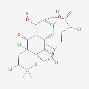 molecular formula C25H27Cl3O5 B217532 Napyradiomycin C2 CAS No. 103106-19-0