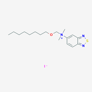molecular formula C17H28IN3OS B021757 (2,1,3-Benzothia(S IV)diazol-5-yl)dimethyloctoxymethylammonium iodide CAS No. 102571-37-9