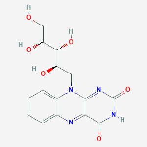 molecular formula C15H16N4O6 B217575 核黄素，4a,5-二氢- CAS No. 101652-10-2