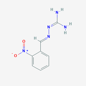 molecular formula C8H9N5O2 B217612 胍，（邻硝基亚苄基氨基）- CAS No. 102632-31-5