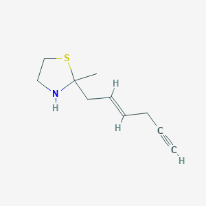 trans-2-(Hex-2-en-5-ynyl)-2-methylthiazolidine