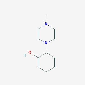 molecular formula C11H22N2O B217704 2-(4-Methylpiperazin-1-yl)cyclohexan-1-ol CAS No. 100696-05-7
