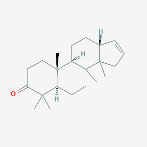 molecular formula C22H34O B217753 (5R,9R,10R,13R)-4,4,8,10,14-pentamethyl-1,2,5,6,7,9,11,12,13,15-decahydrocyclopenta[a]phenanthren-3-one CAS No. 102848-61-3