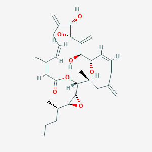 (3Z,5Z,9S,10S,12S,13S,14Z,19S,20R)-9,10,12,13-tetrahydroxy-4,19-dimethyl-8,11,17-trimethylidene-20-[(2R,3S)-3-[(2S)-pentan-2-yl]oxiran-2-yl]-1-oxacycloicosa-3,5,14-trien-2-one