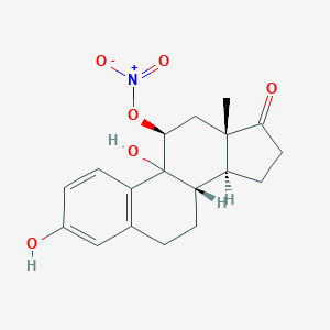molecular formula C9H6F3NO2S B217774 [(8S,11S,13S,14S)-3,9-dihydroxy-13-methyl-17-oxo-6,7,8,11,12,14,15,16-octahydrocyclopenta[a]phenanthren-11-yl] nitrate CAS No. 105801-89-6
