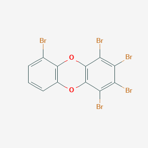 molecular formula C12H3Br5O2 B021779 1,2,3,4,6-Pentabromooxanthrene CAS No. 103456-36-6