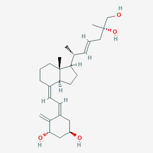molecular formula C18H21NO2 B217832 (1R,3S,5Z)-5-[(2Z)-2-[(1R,3aS,7aR)-1-[(E,2R,6S)-6,7-dihydroxy-6-methylhept-3-en-2-yl]-7a-methyl-2,3,3a,5,6,7-hexahydro-1H-inden-4-ylidene]ethylidene]-4-methylidenecyclohexane-1,3-diol CAS No. 101558-90-1