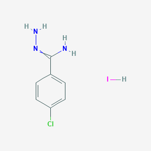 molecular formula C11H16N4O5 B217834 4-Chlorobenzamidrazone hydroiodide CAS No. 101339-66-6