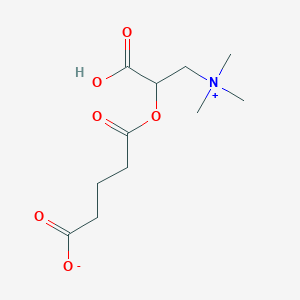 molecular formula C5H8Na4O11P2 B217895 5-[1-Carboxy-2-(trimethylazaniumyl)ethoxy]-5-oxopentanoate CAS No. 109006-11-3