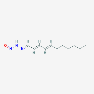 molecular formula C17H19NO4S B217929 N-[(E)-[(2E,4E)-十一碳-2,4-二烯亚基]氨基]亚硝酰胺 CAS No. 105201-46-5