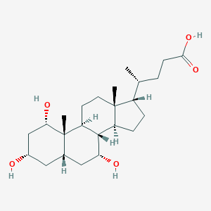 (4R)-4-[(1S,3S,5S,7R,8S,9S,10S,13R,14S,17S)-1,3,7-trihydroxy-10,13-dimethyl-2,3,4,5,6,7,8,9,11,12,14,15,16,17-tetradecahydro-1H-cyclopenta[a]phenanthren-17-yl]pentanoic acid