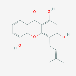 molecular formula C18H16O5 B021802 1,3,5-三羟基-4-(3-甲基丁-2-烯-1-基)-9H-黄酮-9-酮 CAS No. 53377-61-0