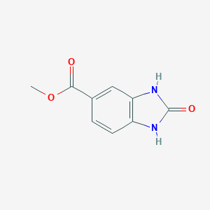 molecular formula C9H8N2O3 B021803 2-氧代-2,3-二氢-1H-苯并[d]咪唑-5-甲酸甲酯 CAS No. 106429-57-6