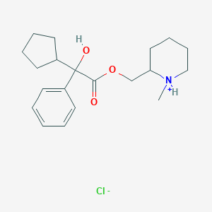 Benzeneacetic acid,a-cyclopentyl-a-hydroxy-,(1-methyl-2-piperidinyl)methyl ester,hydrochloride