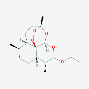 molecular formula C10H12N2O2 B218056 10-Ethoxydecahydro-3,6,9-trimethyl-3,12-epoxy-12H-pyrano(4,3-j)-1,2-benzodioxepin CAS No. 109716-83-8