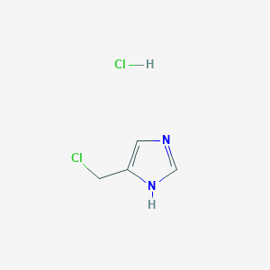 molecular formula C4H6Cl2N2 B021807 4-(氯甲基)-1H-咪唑盐酸盐 CAS No. 38585-61-4