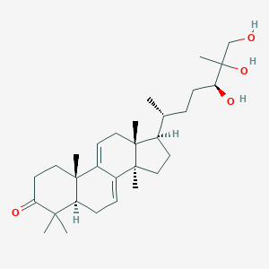 molecular formula C30H48O4 B218136 灵芝三醇 CAS No. 106518-63-2