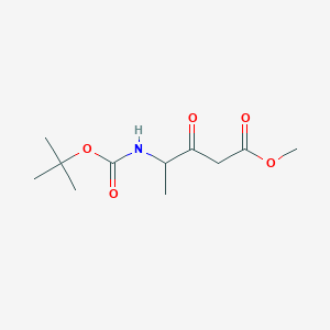 molecular formula C11H19NO5 B021819 4-(N-Boc-氨基)-3-氧代-戊酸甲酯 CAS No. 101669-78-7