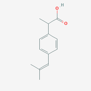 molecular formula C13H16O2 B021824 2-(4-二甲基乙烯基苯基)丙酸 CAS No. 75625-99-9